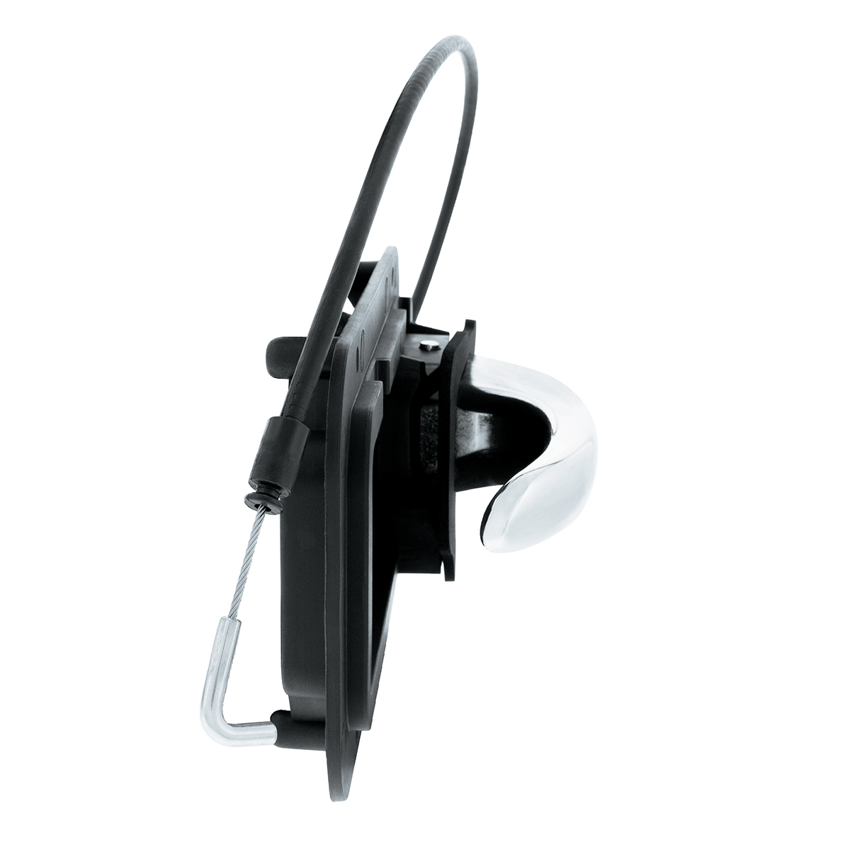 Chrome Interior Door Handle W/Cable & Base For Peterbilt 389 (2008-2023) And 386 (2006-2016) - Driver (Bulk) - Thumbnail 4