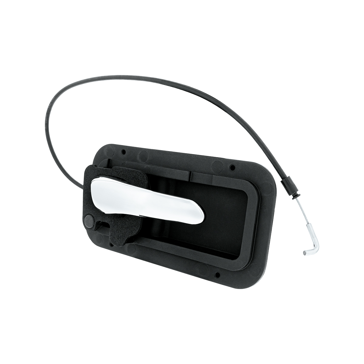 Chrome Interior Door Handle W/Cable & Base For Peterbilt 389 (2008-2023) And 386(2006-2016) - Passenger (Bulk) - Thumbnail 2