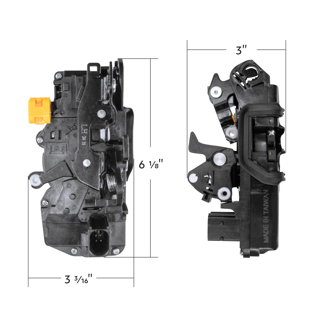 Door Latch Assembly For Peterbilt (5 Pin Motor)-Driver - Thumbnail 5