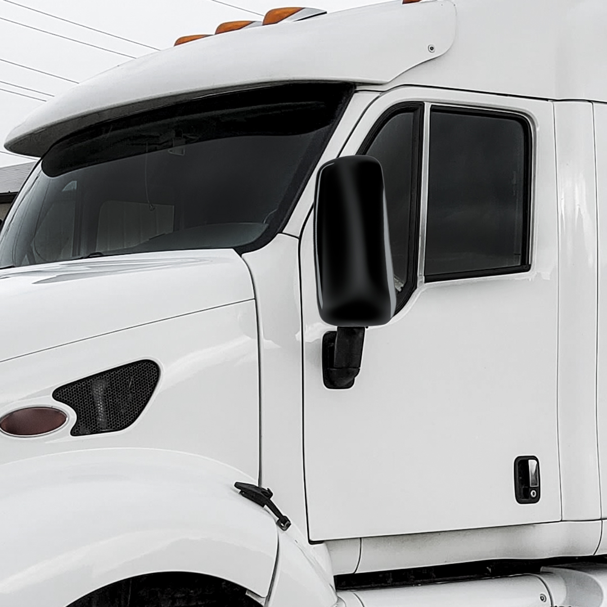 Black Mirror Cover For PB 387 (2000-2011), 587 (2012-2018), & KW T700 (2010-2016) - Passenger - Thumbnail 6