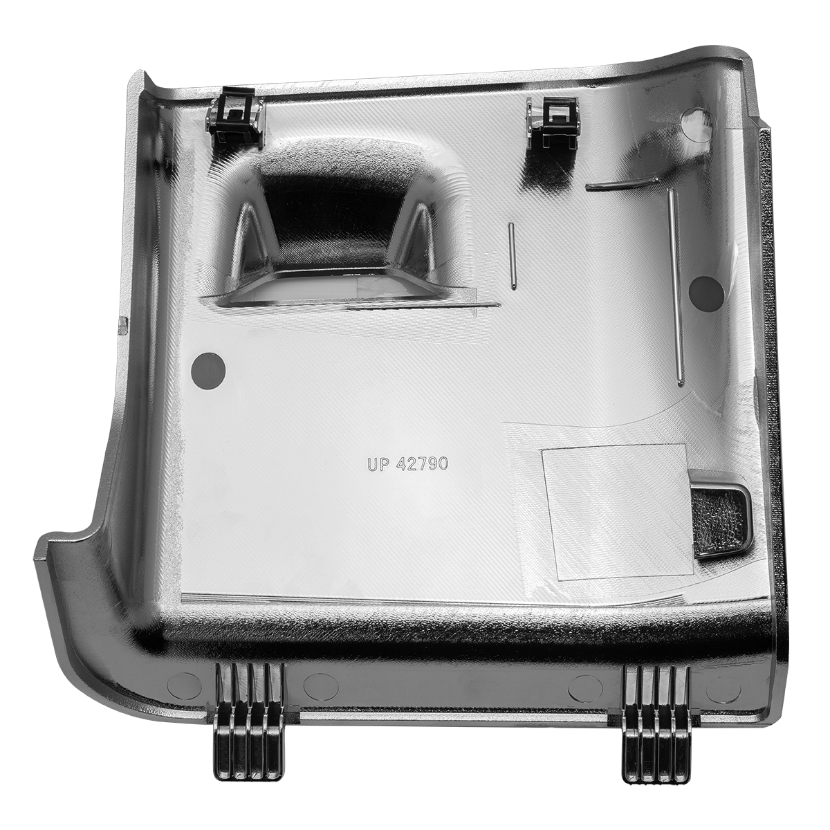 Chrome Fuse Compartment Access Cover For Kenworth T680 - Thumbnail 4