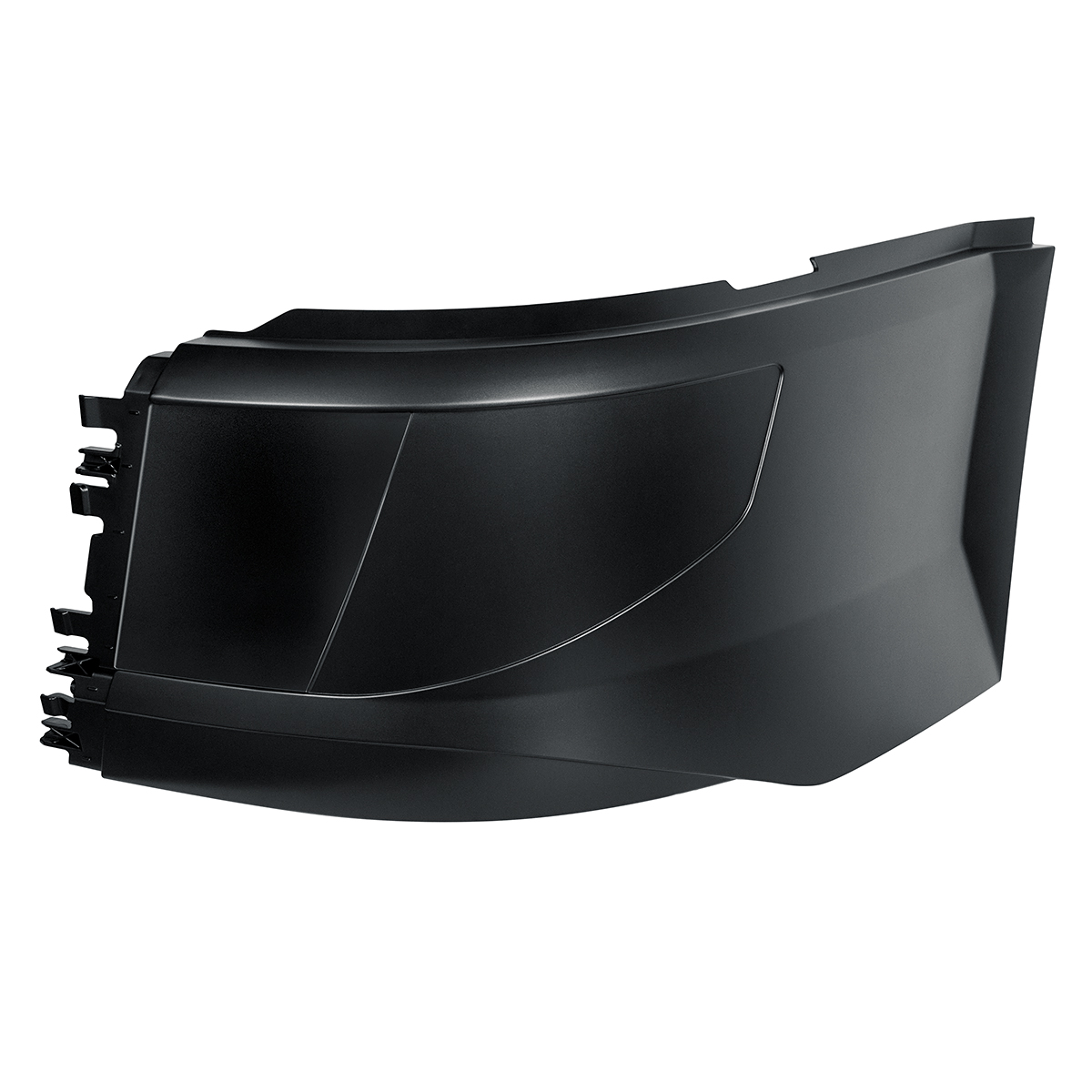 Bumper End Without Fog Light For 2015-2017 Volvo VNL Short Hood With Aero Style Bumper - Driver - Thumbnail 2