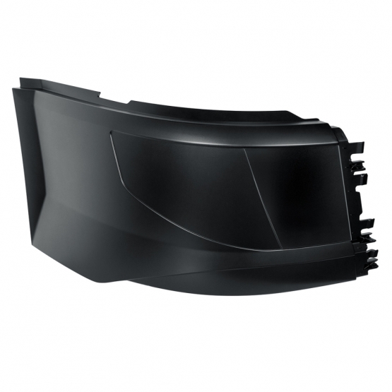 Bumper End Without Fog Light For 2015-2017 Volvo VNL Short Hood With Aero Style Bumper - Passenger - Thumbnail 2