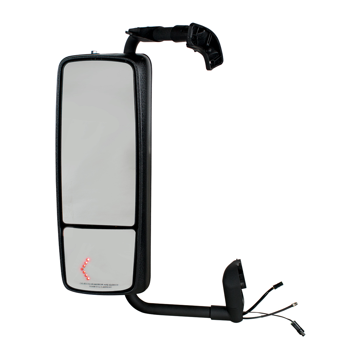 Chrome Mirror Assembly With LED Turn Signal For 2012-2017 Volvo VNL - Driver - Thumbnail 5