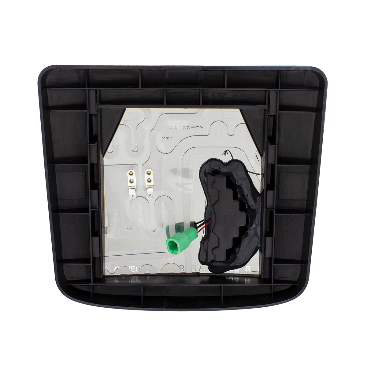 Heated Auxiliary Convex Mirror With LED Turn Signal For 2012-2017 Volvo VNL - Driver - Thumbnail 3