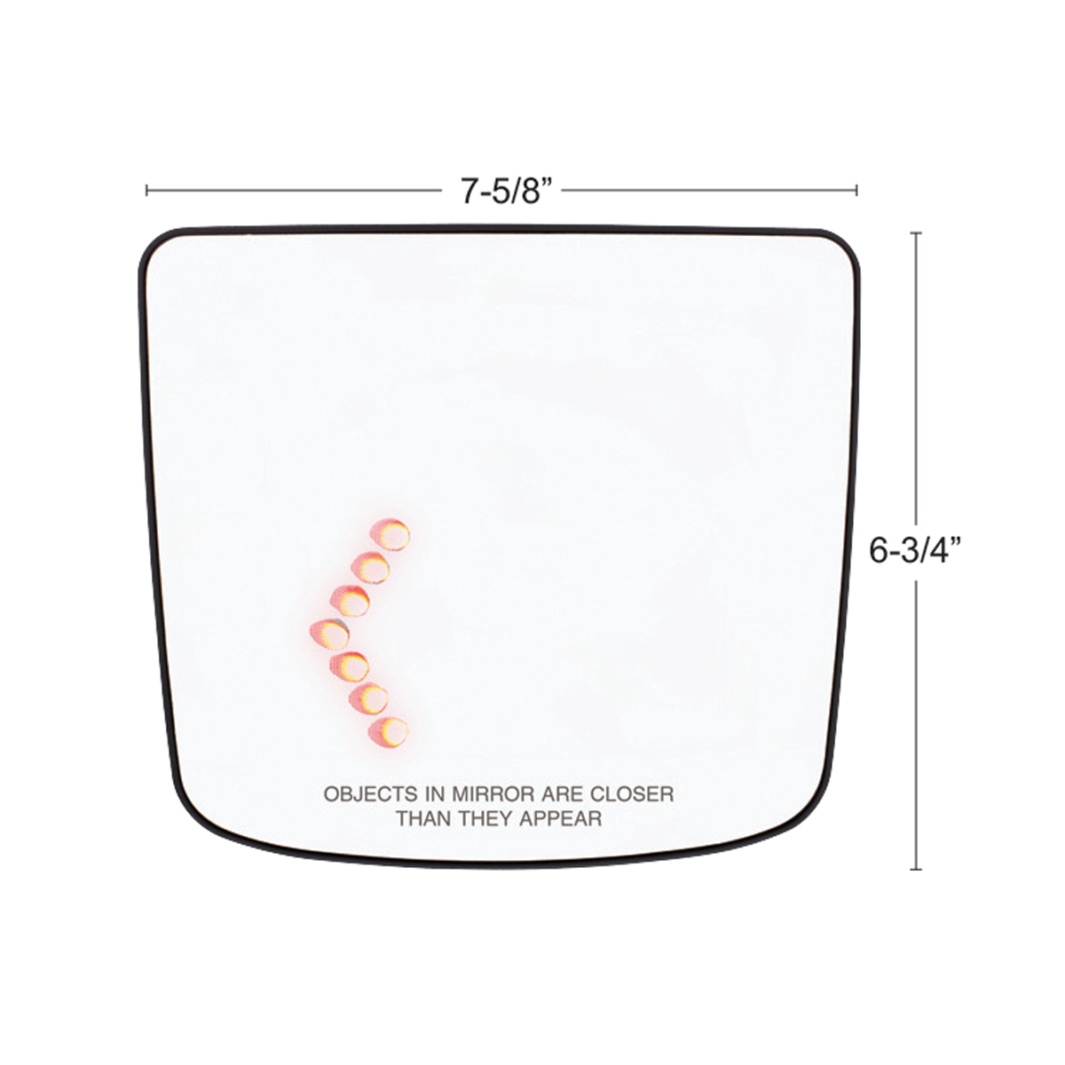 Heated Auxiliary Convex Mirror With LED Turn Signal For 2012-2017 Volvo VNL - Passenger - Thumbnail 5