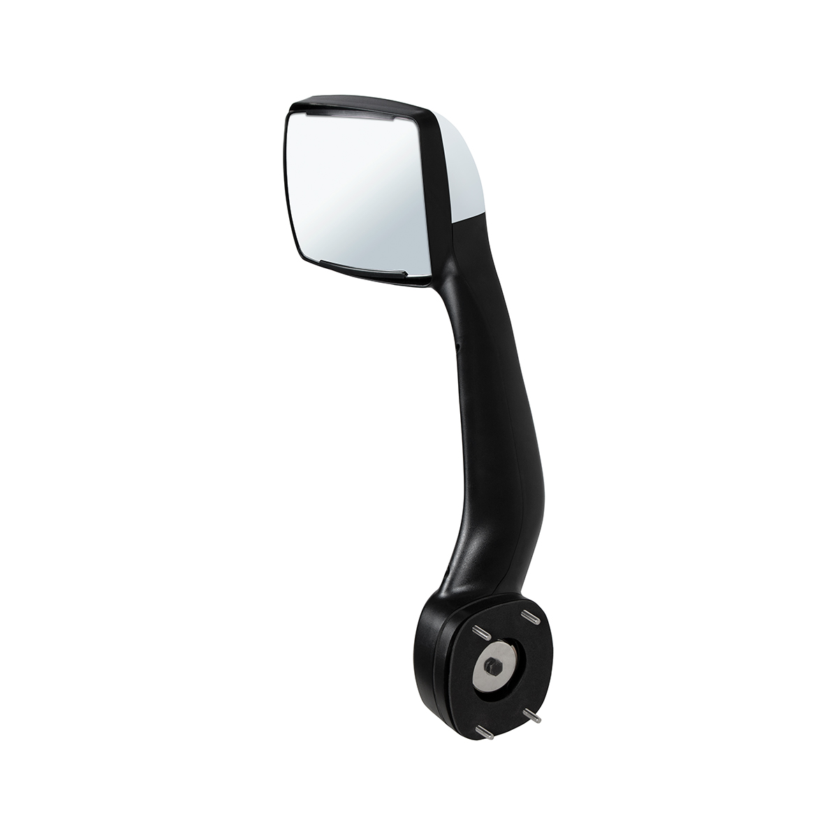 Chrome Hood Mirror For 2013-2021 Kenworth T680 & Peterbilt 579-Driver - Thumbnail 2