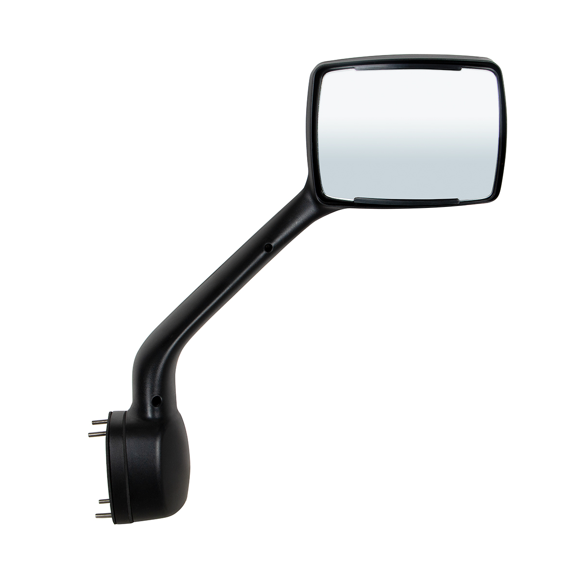 Black Hood Mirror For 2013-2021 Kenworth T680 & 2012-2021 Peterbilt 579-Passenger - Thumbnail 3