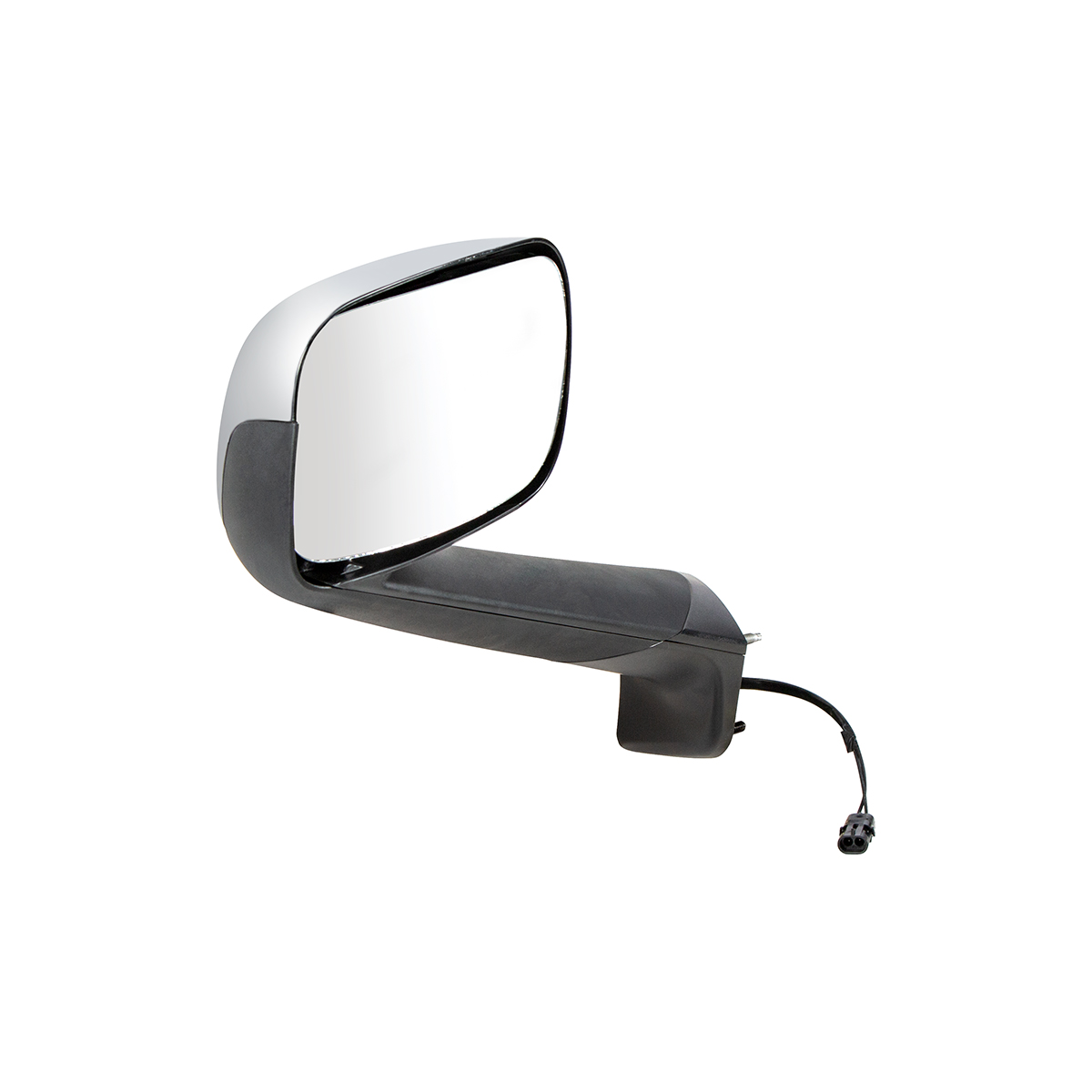 Chrome Hood Mirror With Heated Lens For 2018-2025 Freightliner Cascadia - Driver - Thumbnail 2