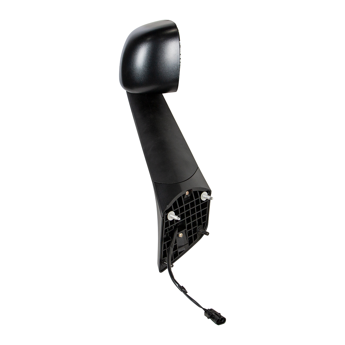 Black Hood Mirror With Heated Lens For 2018-2025 Freightliner Cascadia - Passenger - Thumbnail 4