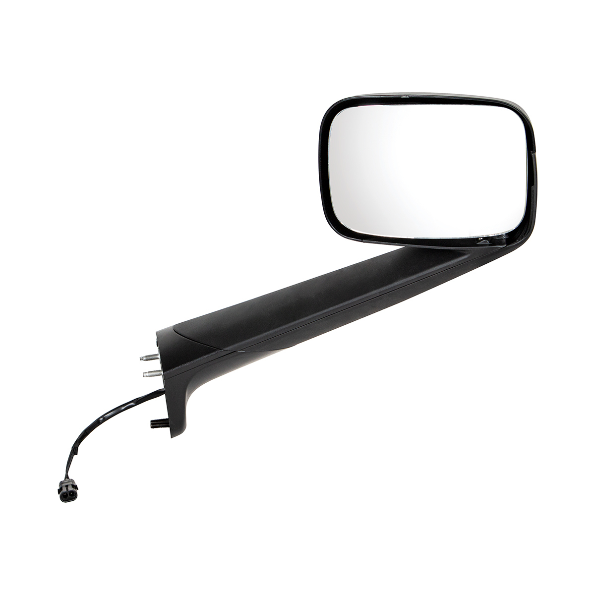Black Hood Mirror With Heated Lens For 2018-2025 Freightliner Cascadia - Passenger - Thumbnail 6