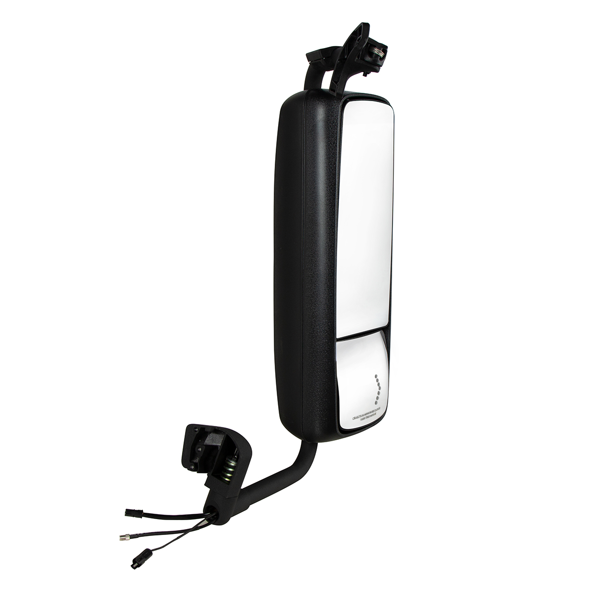 Black Mirror Assembly With LED Turn Signal For 2012 - 2017 Volvo VNL - Passenger - Thumbnail 4