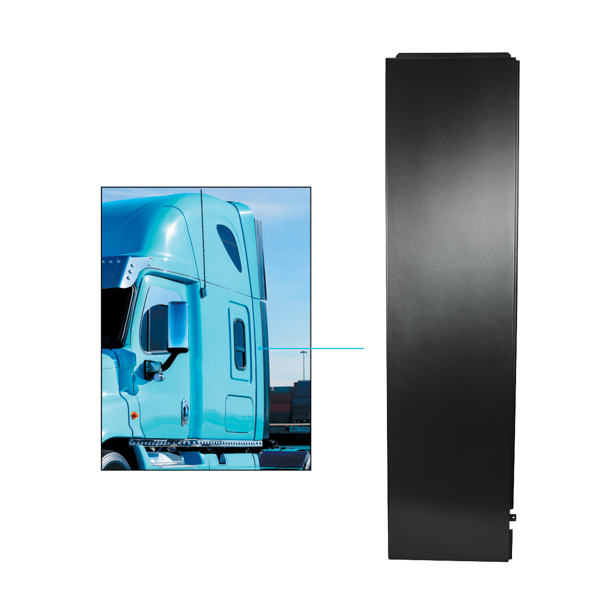 Lower Sleeper Fairing For 2008-2025 Freightliner Cascadia - Driver - Thumbnail 4