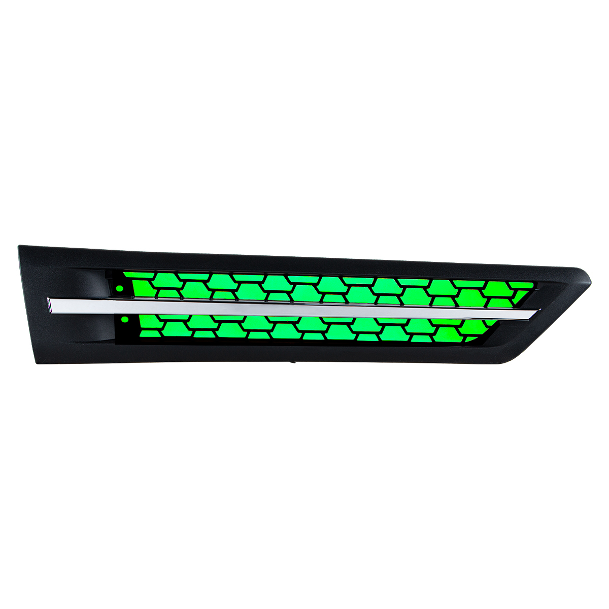 Hood Air Intake Grille With Green LED For 2018-2024 Freightliner Cascadia 126 - Passenger - Thumbnail 7