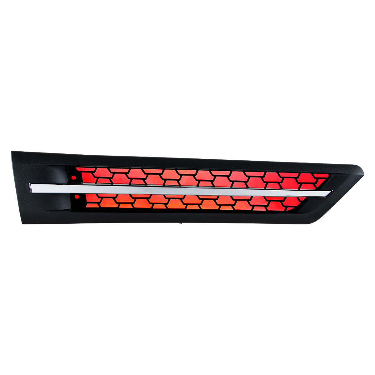 Hood Air Intake Grille With Red LED For 2018-2024 Freightliner Cascadia 126 - Passenger - Thumbnail 7