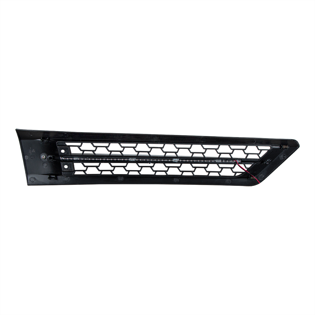 Hood Air Intake Grille With White LED For 2018-2024 Freightliner Cascadia 126 - Driver - Thumbnail 5