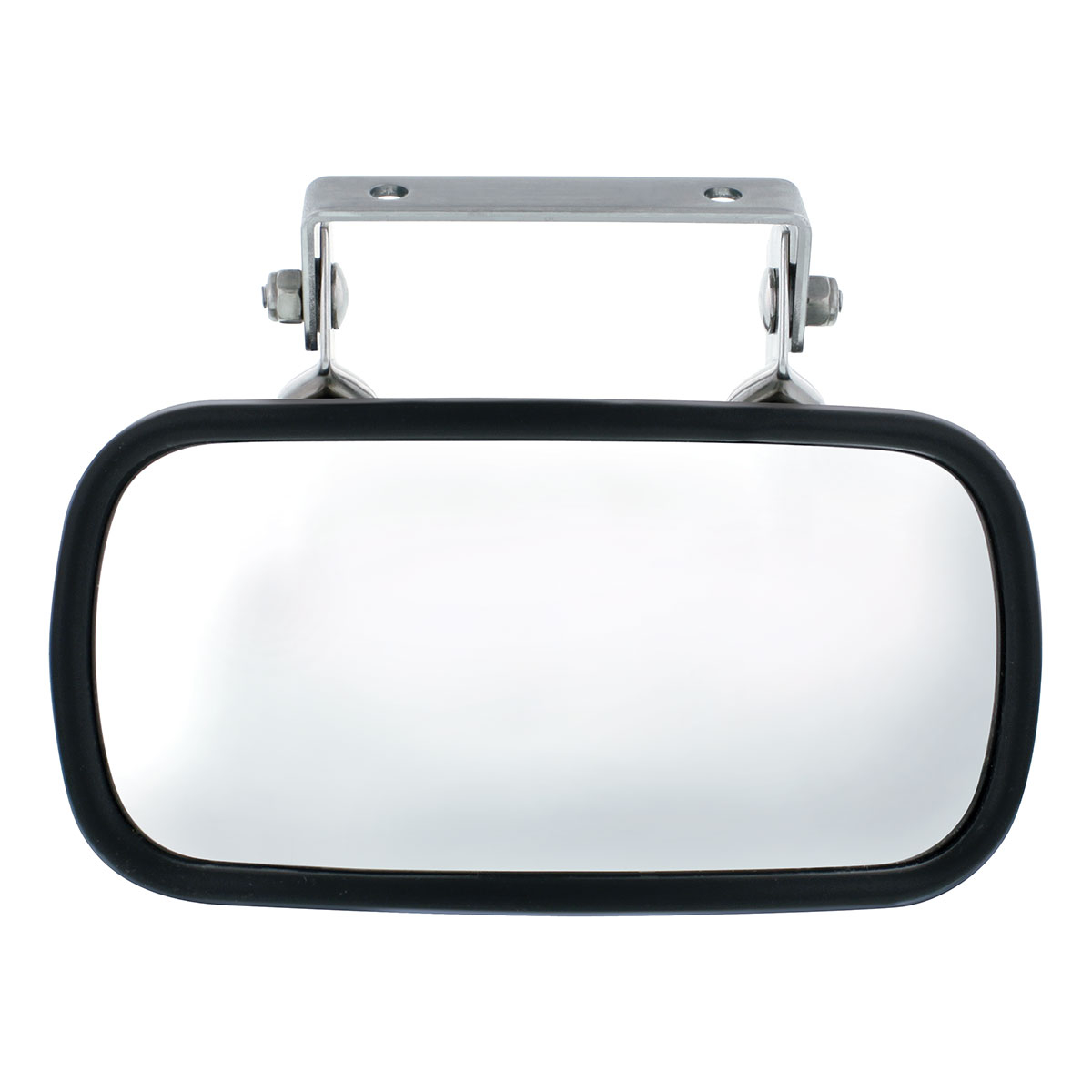 Rectangular 430 Stainless Steel Over Door Convex Mirror With Mounting Bracket