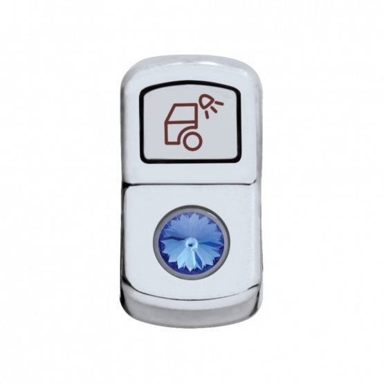 "Load Light" Rocker Switch Cover With Blue Crystal