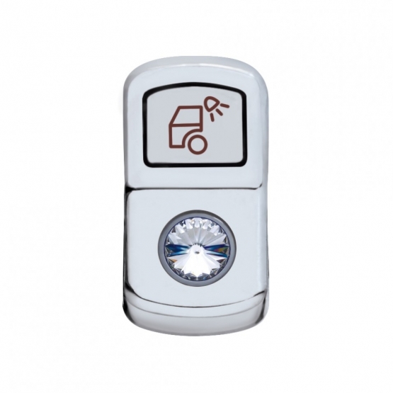 "Load Light" Rocker Switch Cover With Clear Crystal