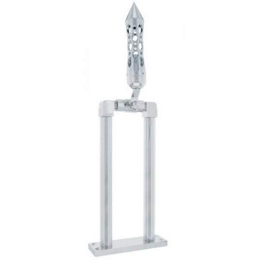 11" Chrome Air Horn Lever Set With Daytona Grip