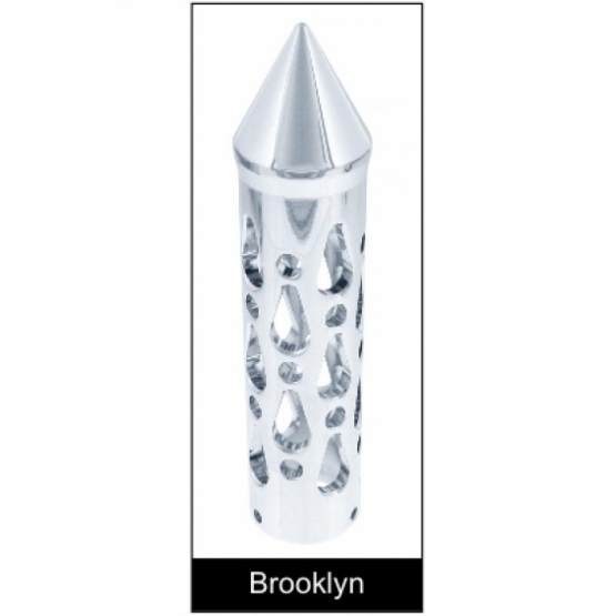 4" Chrome Air Horn Lever Set With "Brooklyn" Grip - Thumbnail 2