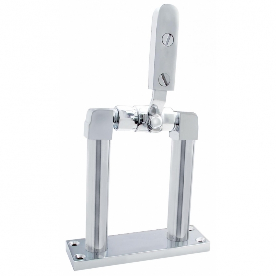 4" Chrome Air Horn Valve Lever With Stand Set