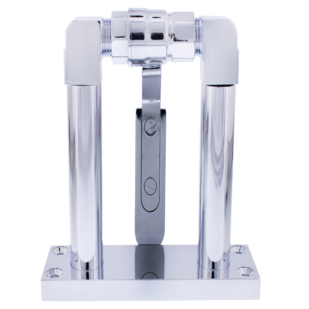 4" Chrome Air Horn Valve Lever With Stand Set - Thumbnail 4