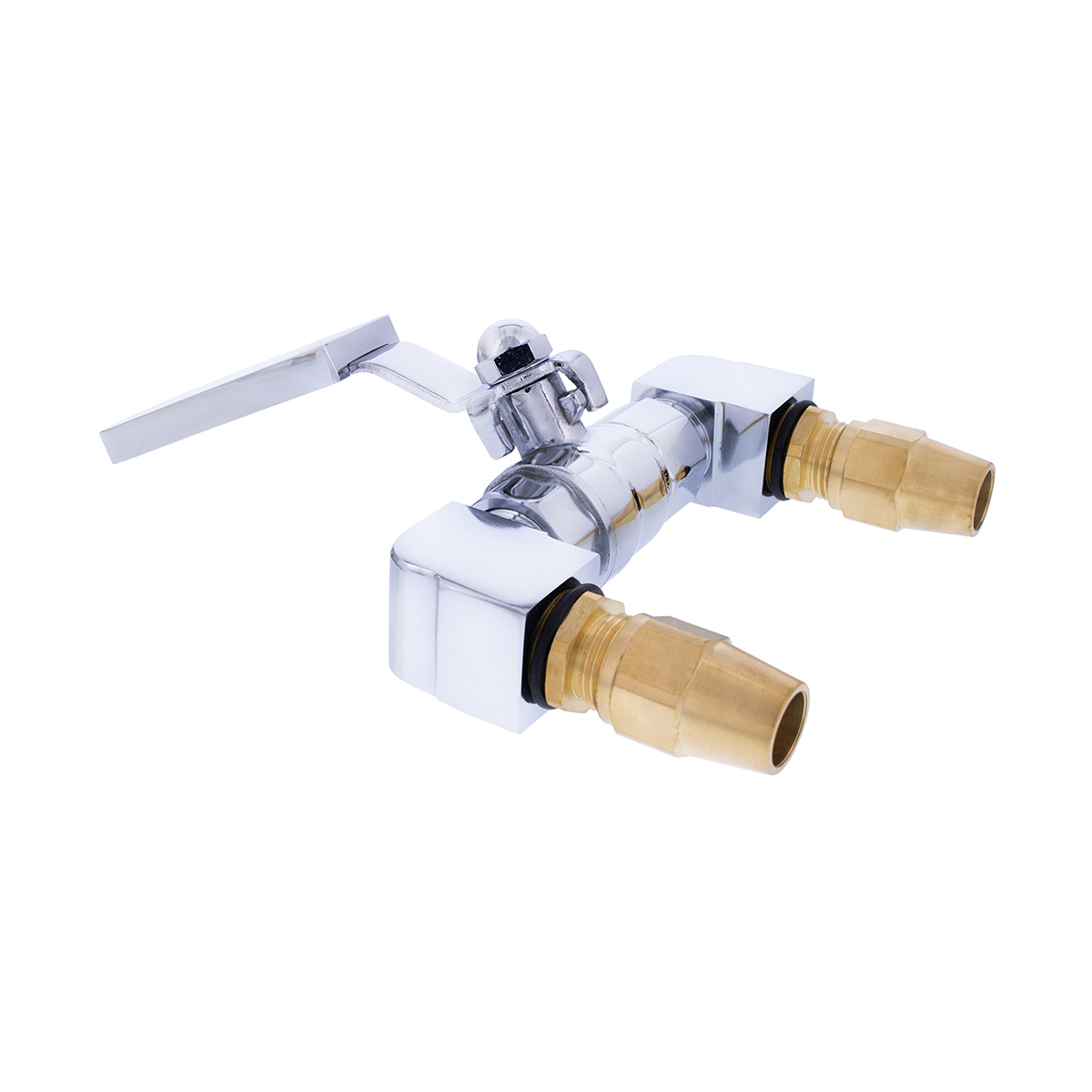 4" Chrome Air Horn Valve Lever With Stand Set - Thumbnail 6