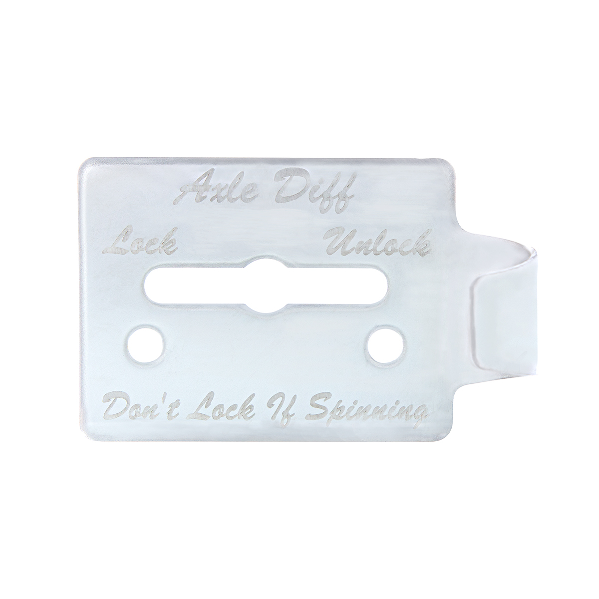 Stainless Steel Switch Guard Plate For Peterbilt 359 - Axle Differential