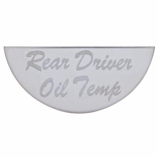 Gauge Plate For Peterbilt - Rear Driver Oil Temp