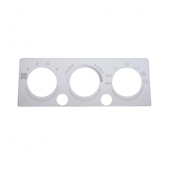 International A/C Heater Plate - 2 Button Openings