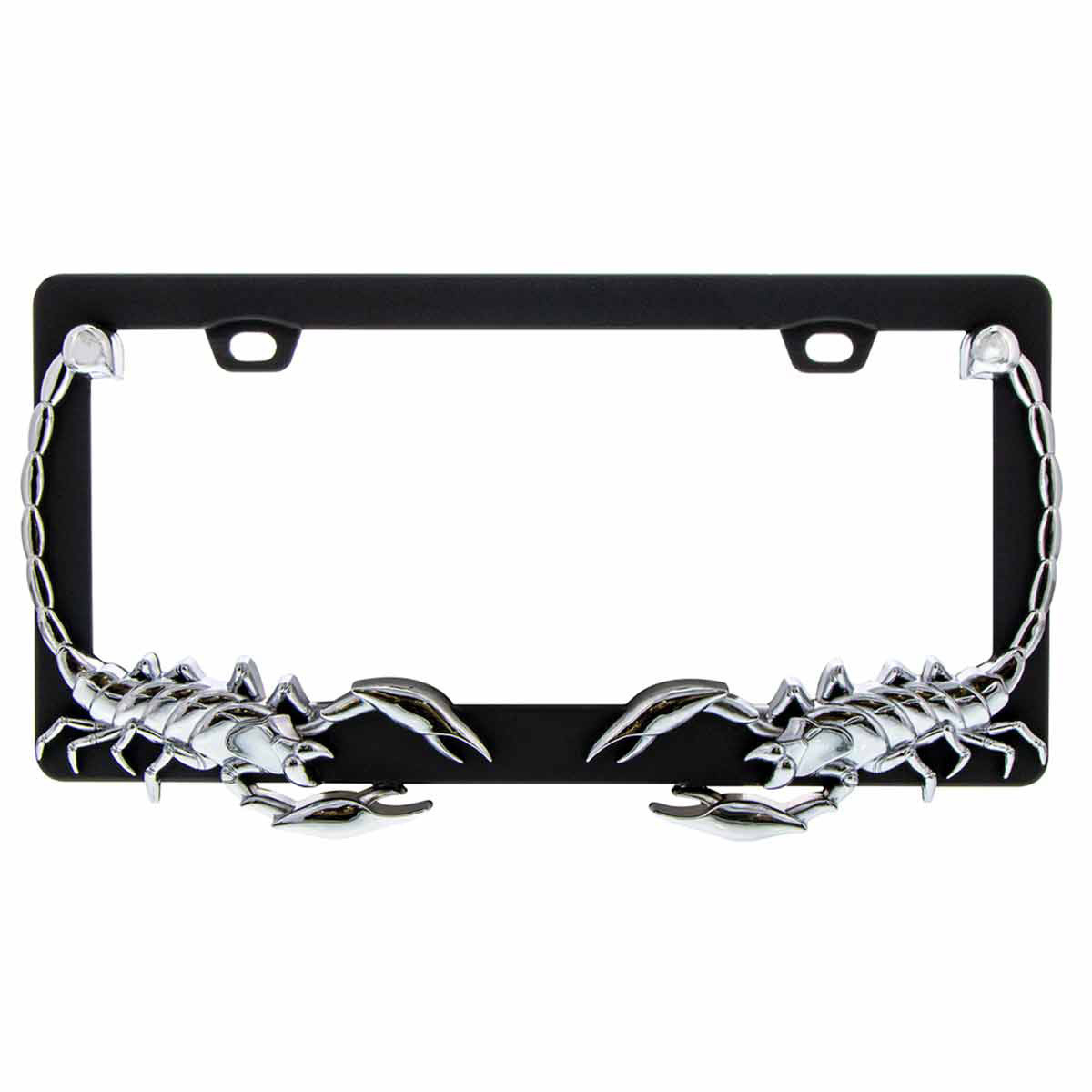 Scorpion License Plate Frame - Chrome - Thumbnail 7