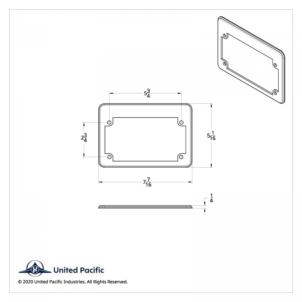 "U.S. Air Force" Motorcycle License Plate Frame - Thumbnail 2