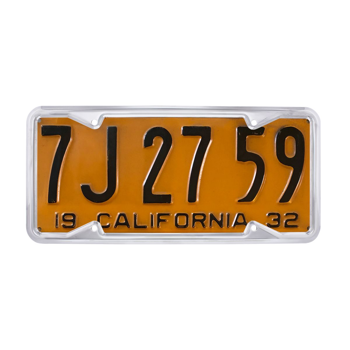Chrome 1929-39 California License Plate Frame - Thumbnail 3