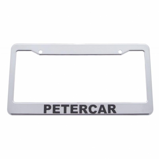 Petercar Chrome Plastic License Plate Frame