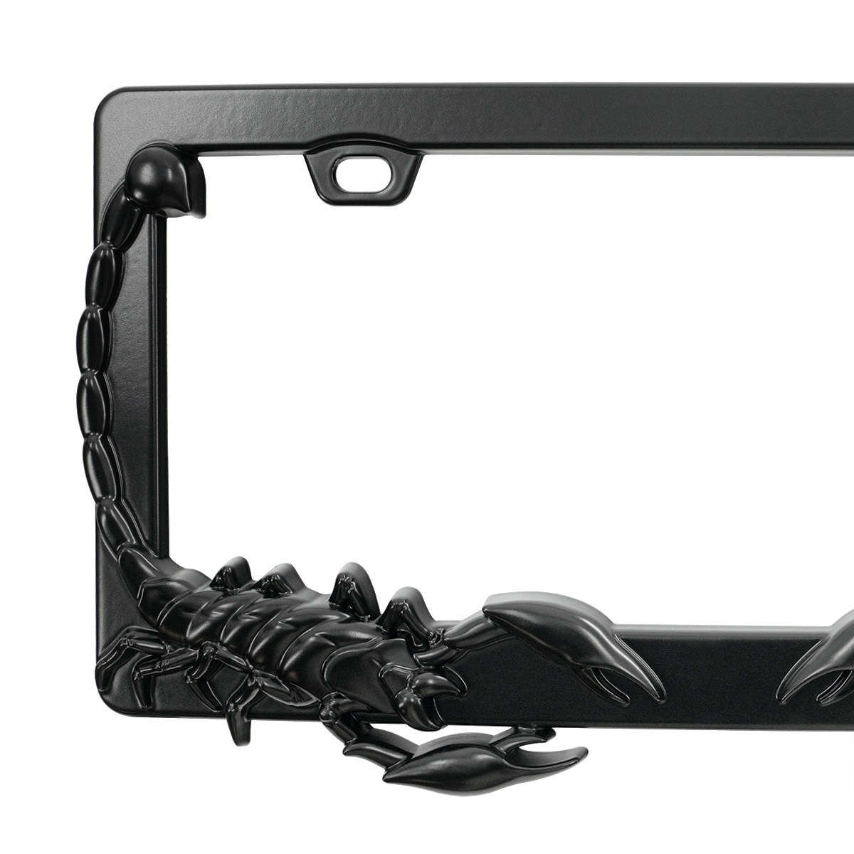 Scorpion License Plate Frame - Black - Thumbnail 2