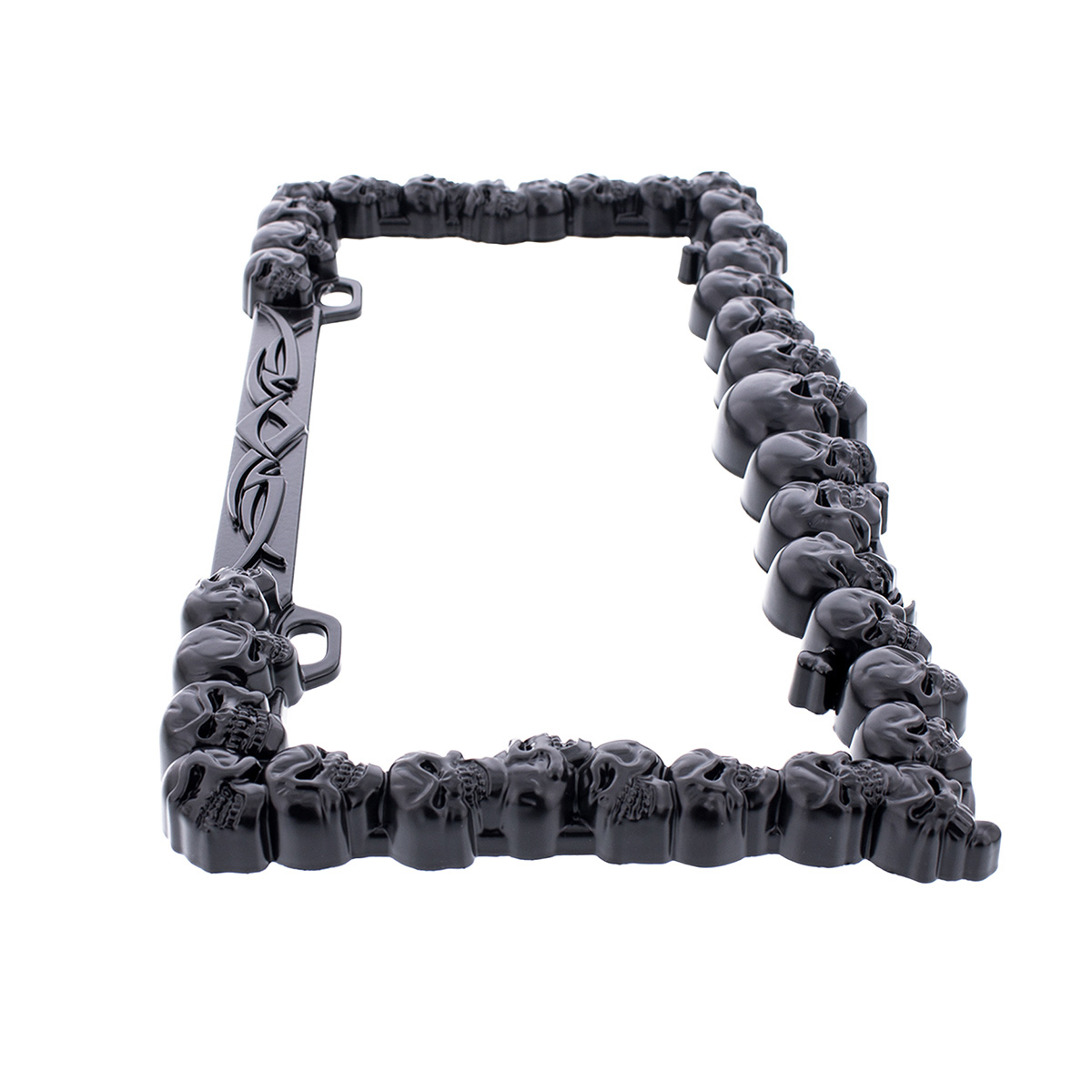 Skull License Plate Frame - Black - Thumbnail 3
