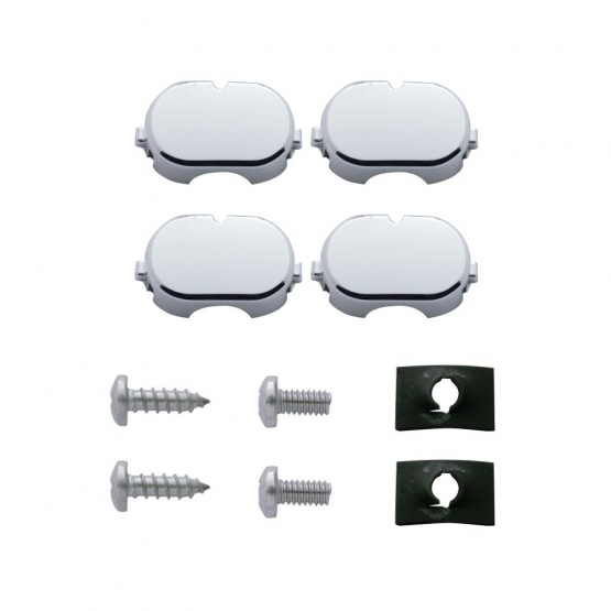 14 LED Chrome License Plate Frame - White LED/Clear Lens - Thumbnail 3