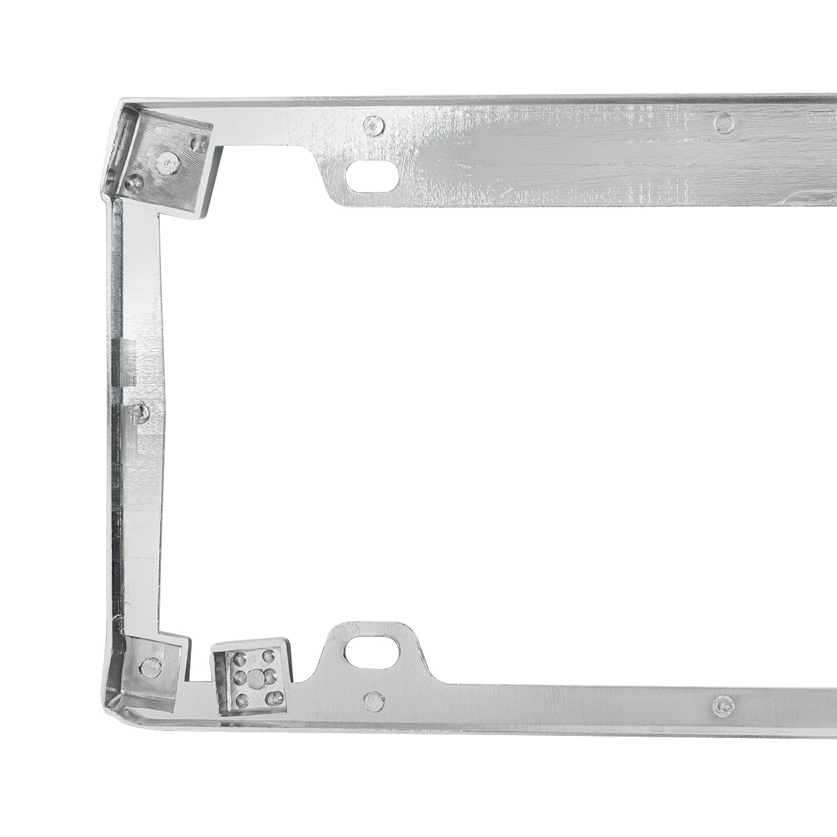 Dice License Plate Frame - Chrome - Thumbnail 4