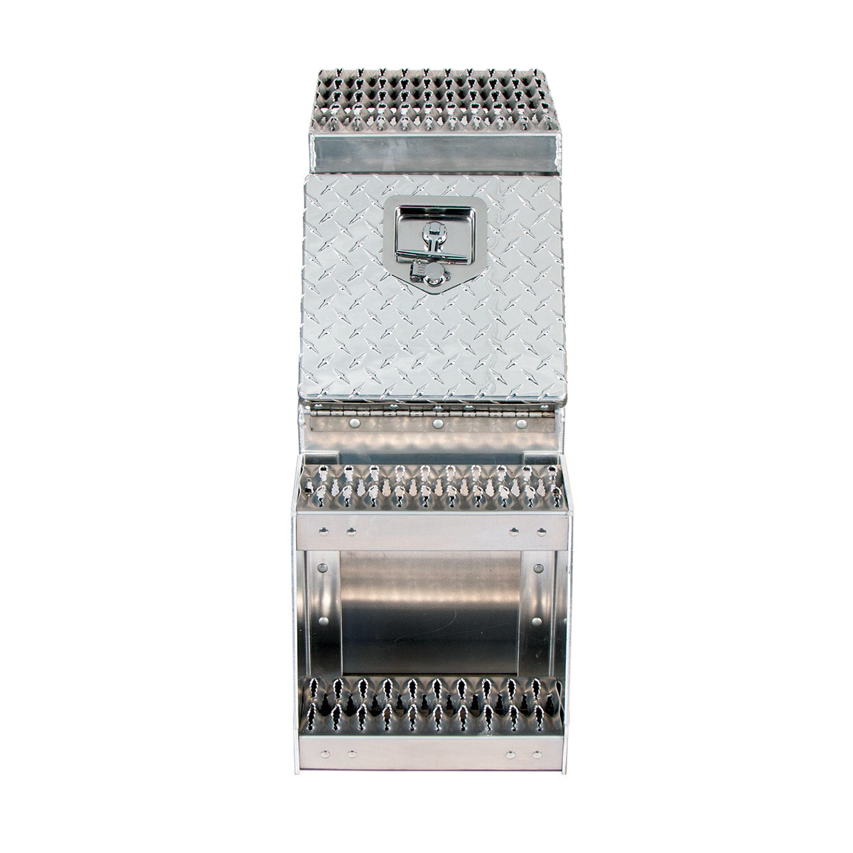 12"L X 25"W X 28"H Aluminum Step Saddle Box - Thumbnail 4