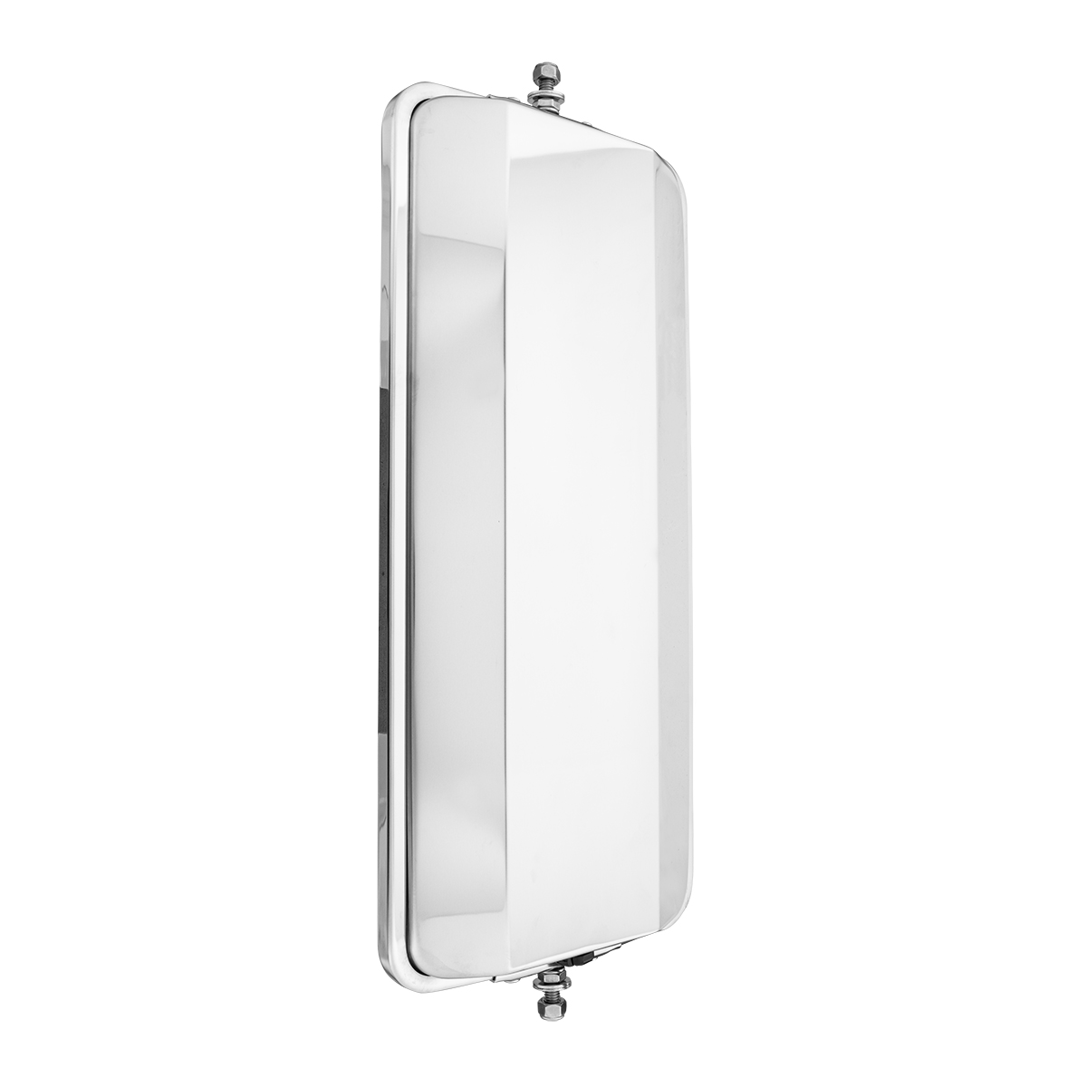 7" X 16" 430 Stainless Steel West Coast Style Mirror With Convex Lower Mirror - Non Heated - Thumbnail 5