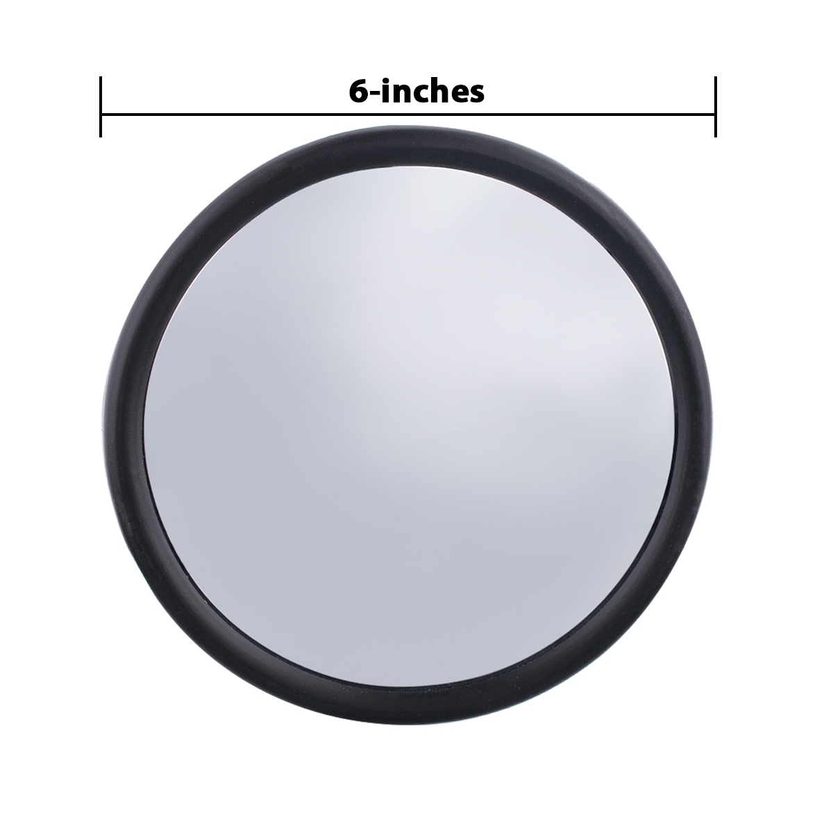 6" 430 Stainless Steel 320R Convex Mirror - Centered Mounting Stud - Thumbnail 10
