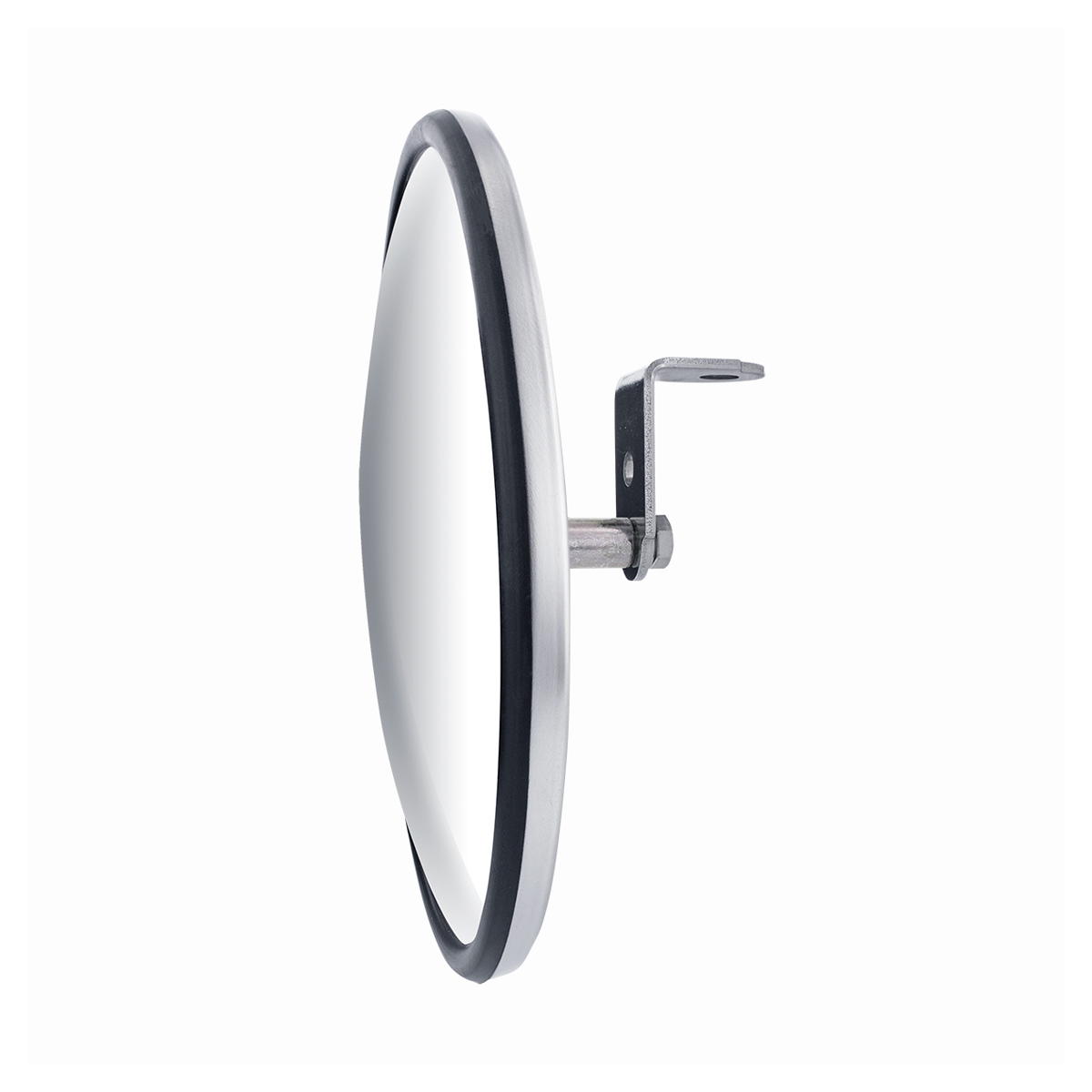 7-1/2" 430 Stainless Steel 320R Convex Mirror - Centered Mounting Stud - Thumbnail 2