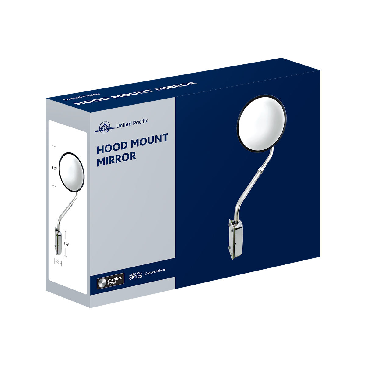 Stainless Steel Hood Mount Mirror - Thumbnail 6