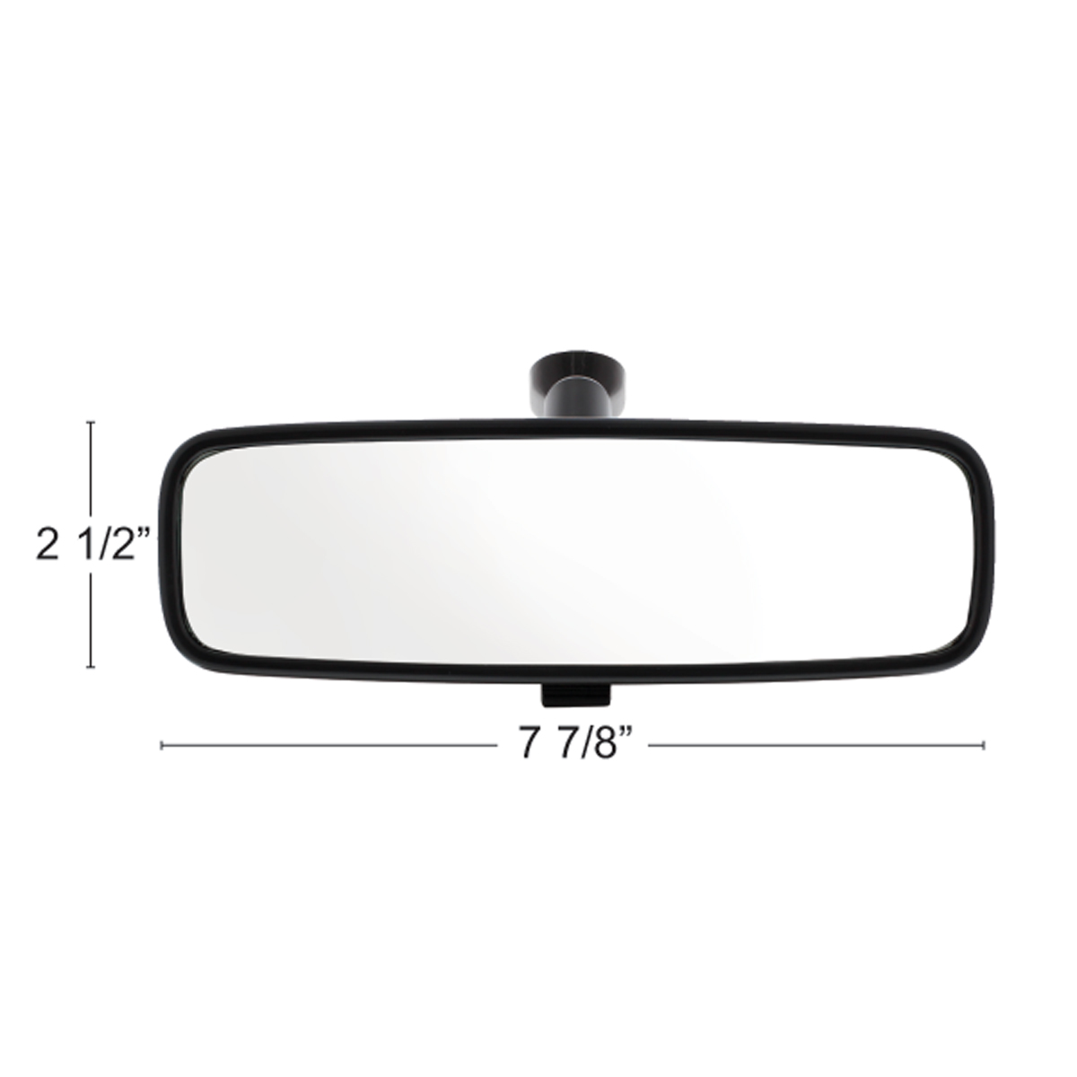8" Black Day/Night Interior Rearview Mirror Assembly - Glue-On Mount - Thumbnail 3