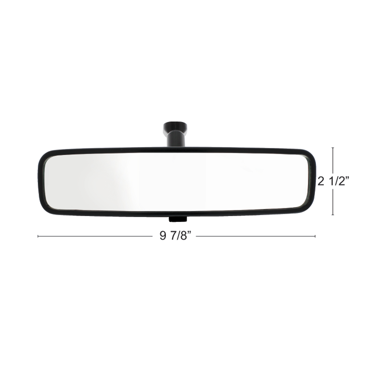 10" Black Day/Night Interior Rearview Mirror Assembly - Glue-On Mount - Thumbnail 3