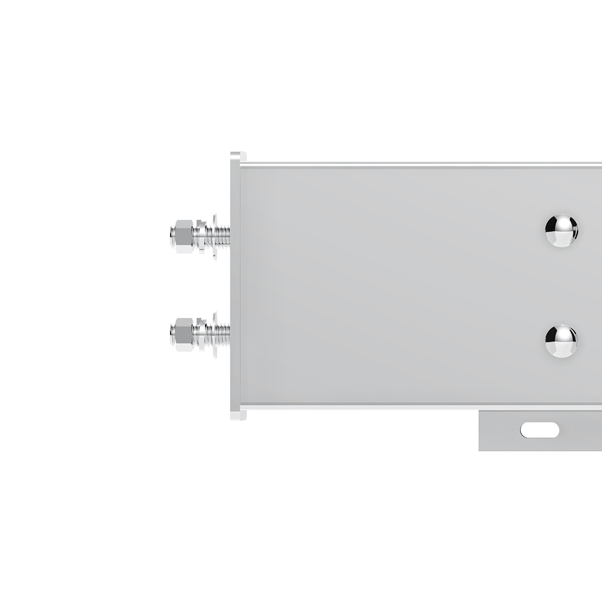 2.5" Bolt Pattern SS Spring Loaded Bar With 6X 4" 16 LED Turbine Lights & Visors - Red LED/Red Lens (Pair) - Thumbnail 3