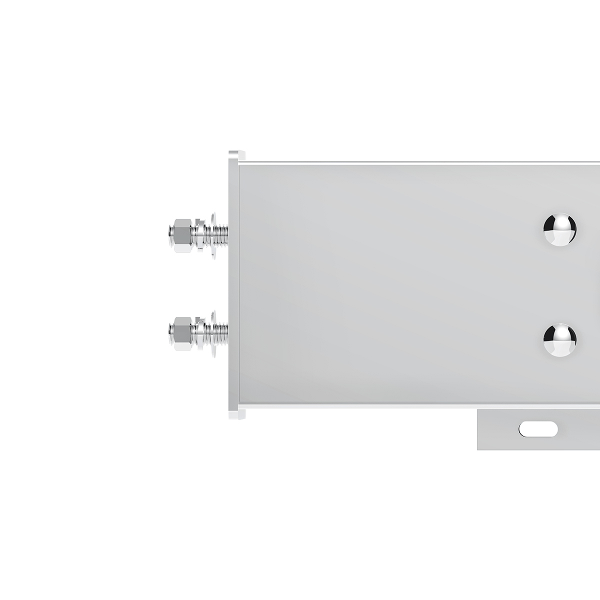 2.5" Bolt Pattern SS Spring Loaded Bar With 6X 4" 13 LED Abyss Lights - Red LED/Red Lens (Pair) - Thumbnail 3