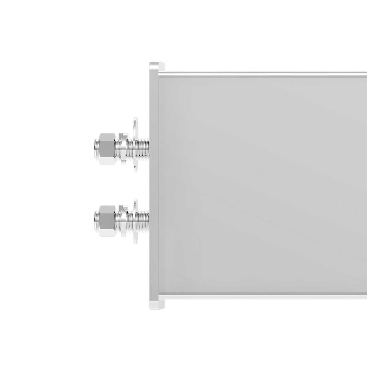 2" Bolt Pattern SS Spring Loaded Bar With 6X 4" 13 LED Abyss Lights & Visors - Red LED/Red Lens (Pair) - Thumbnail 3