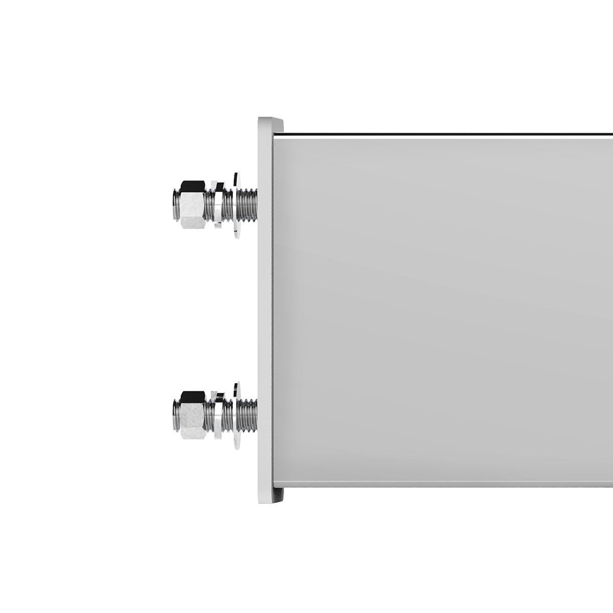 3-3/4" Bolt Pattern Chrome Spring Loaded Bar With 6X 4" 13 Red LED Abyss Lights - Clear Lens (Pair) - Thumbnail 3